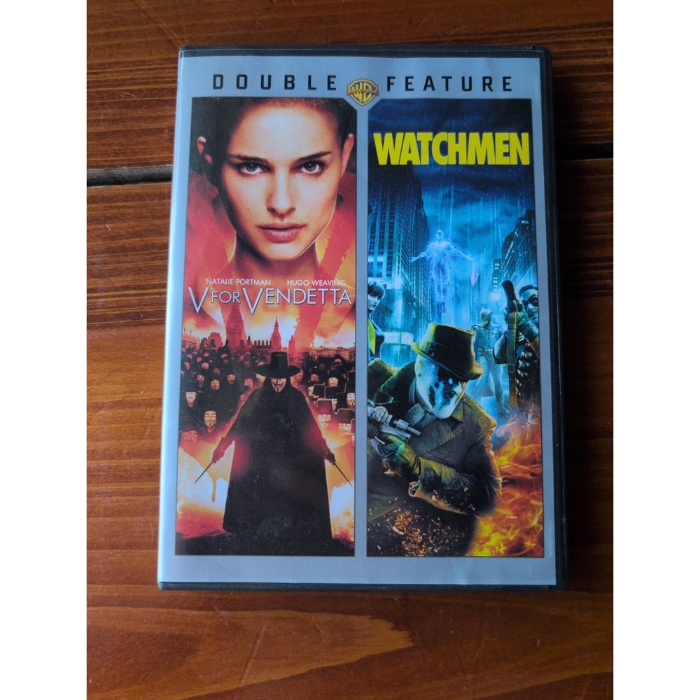 V for Vendetta Watchmen Double Feature DVD 2-Disc Set 2012 Warner Bros Sci-Fi